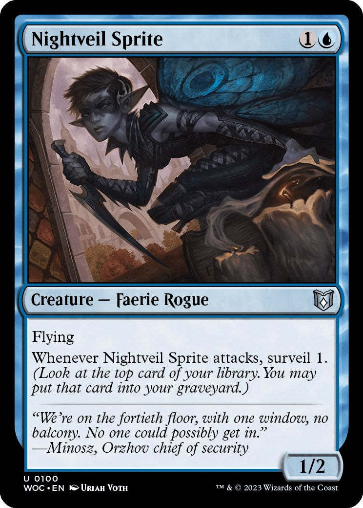 Nightveil Sprite [Wilds of Eldraine Commander] | Grognard Games