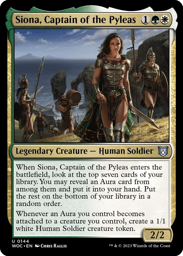 Siona, Captain of the Pyleas [Wilds of Eldraine Commander] | Grognard Games