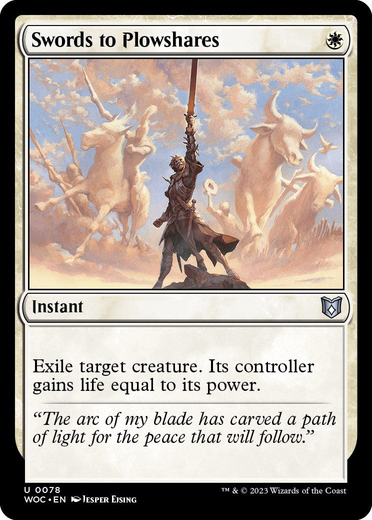 Swords to Plowshares [Wilds of Eldraine Commander] | Grognard Games