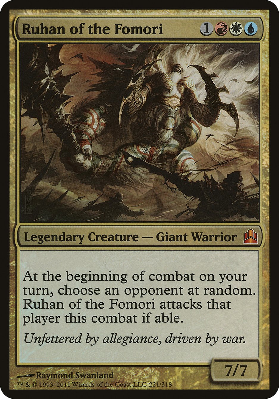 Ruhan of the Fomori (Oversized) [Commander 2011 Oversized] | Grognard Games