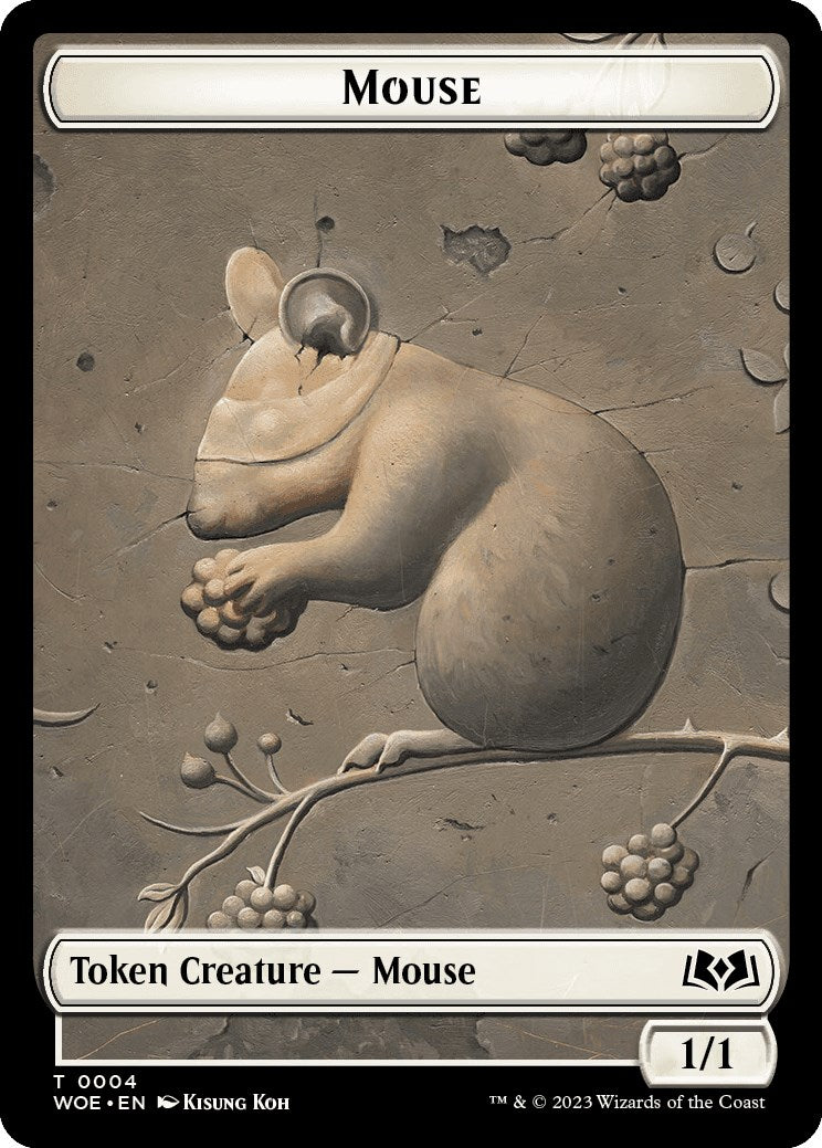 Mouse Token [Wilds of Eldraine Tokens] | Grognard Games