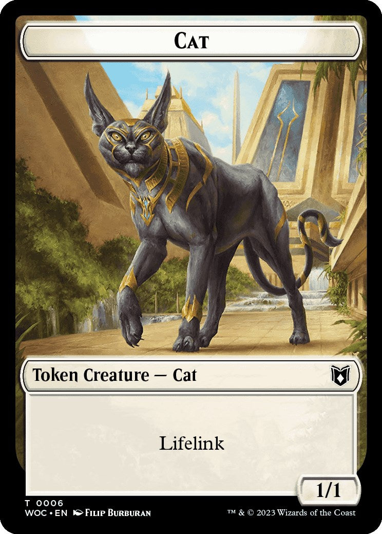 Cat (0006) // Pegasus Double-Sided Token [Wilds of Eldraine Commander Tokens] | Grognard Games