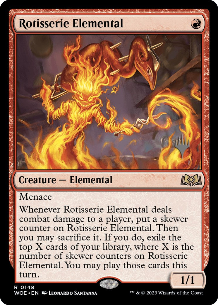 Rotisserie Elemental (Promo Pack) [Wilds of Eldraine Promos] | Grognard Games