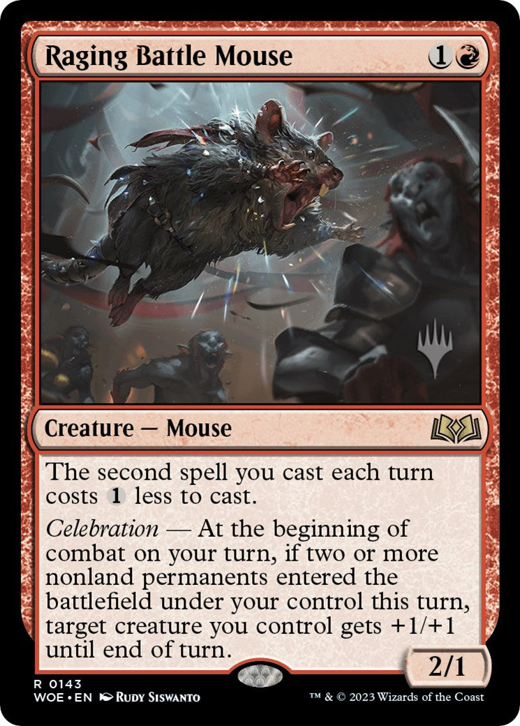 Raging Battle Mouse (Promo Pack) [Wilds of Eldraine Promos] | Grognard Games