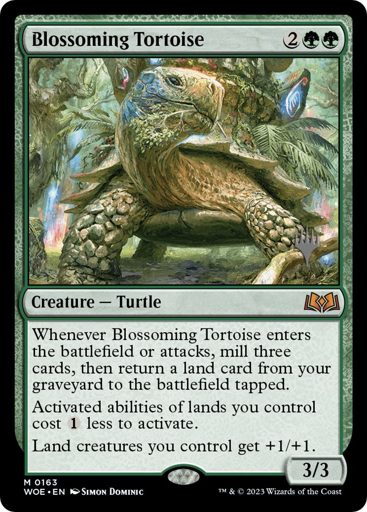 Blossoming Tortoise (Promo Pack) [Wilds of Eldraine Promos] | Grognard Games