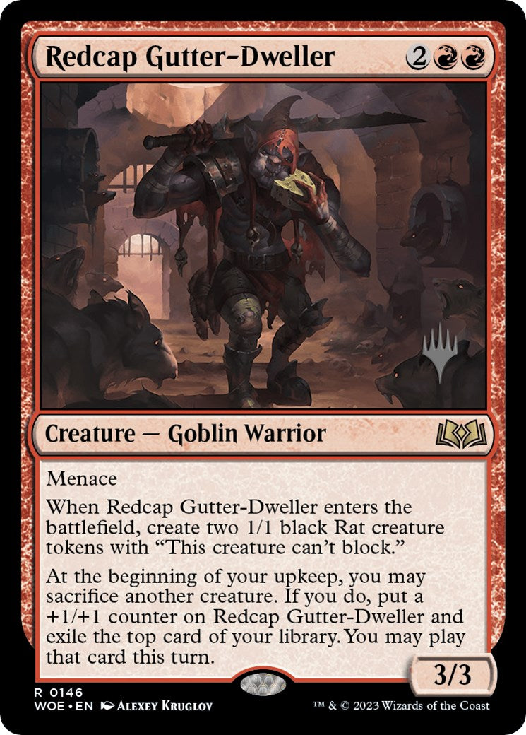 Redcap Gutter-Dweller (Promo Pack) [Wilds of Eldraine Promos] | Grognard Games