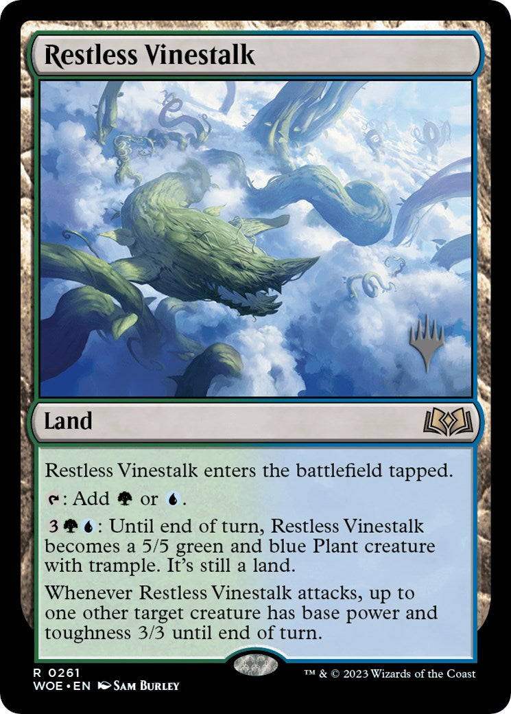 Restless Vinestalk (Promo Pack) [Wilds of Eldraine Promos] | Grognard Games