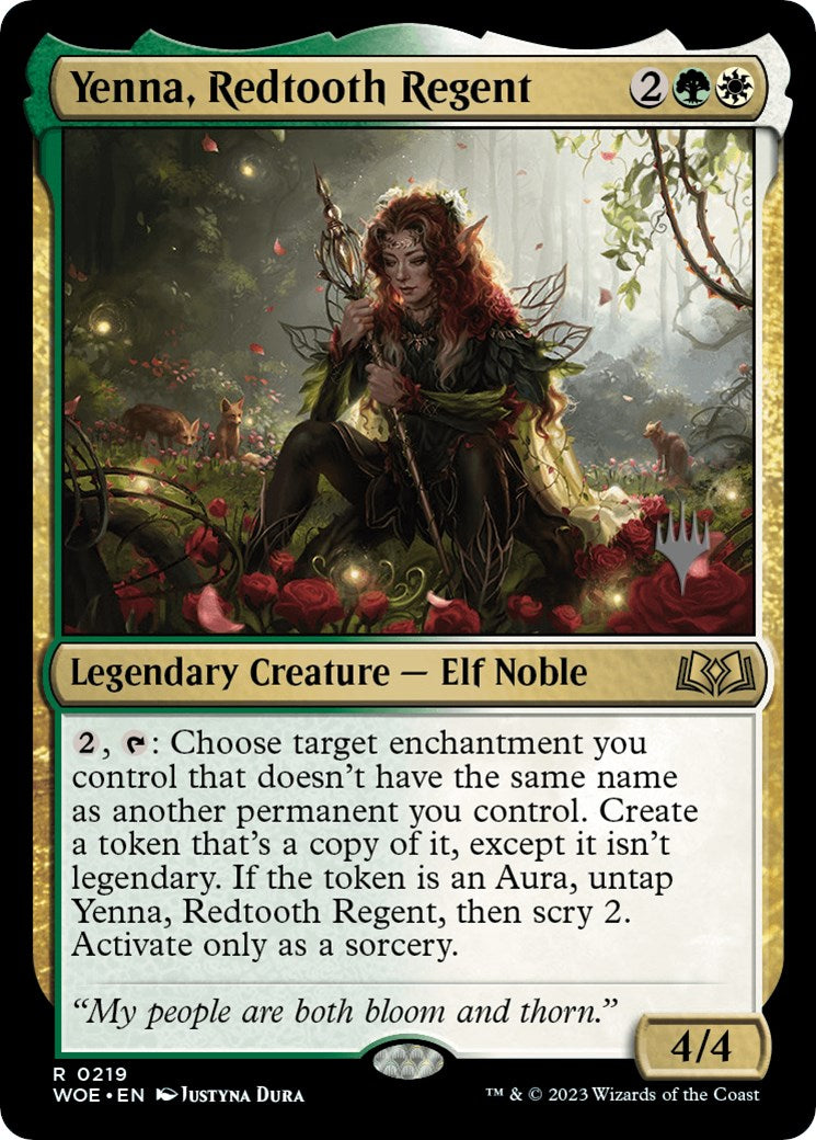 Yenna, Redtooth Regent (Promo Pack) [Wilds of Eldraine Promos] | Grognard Games