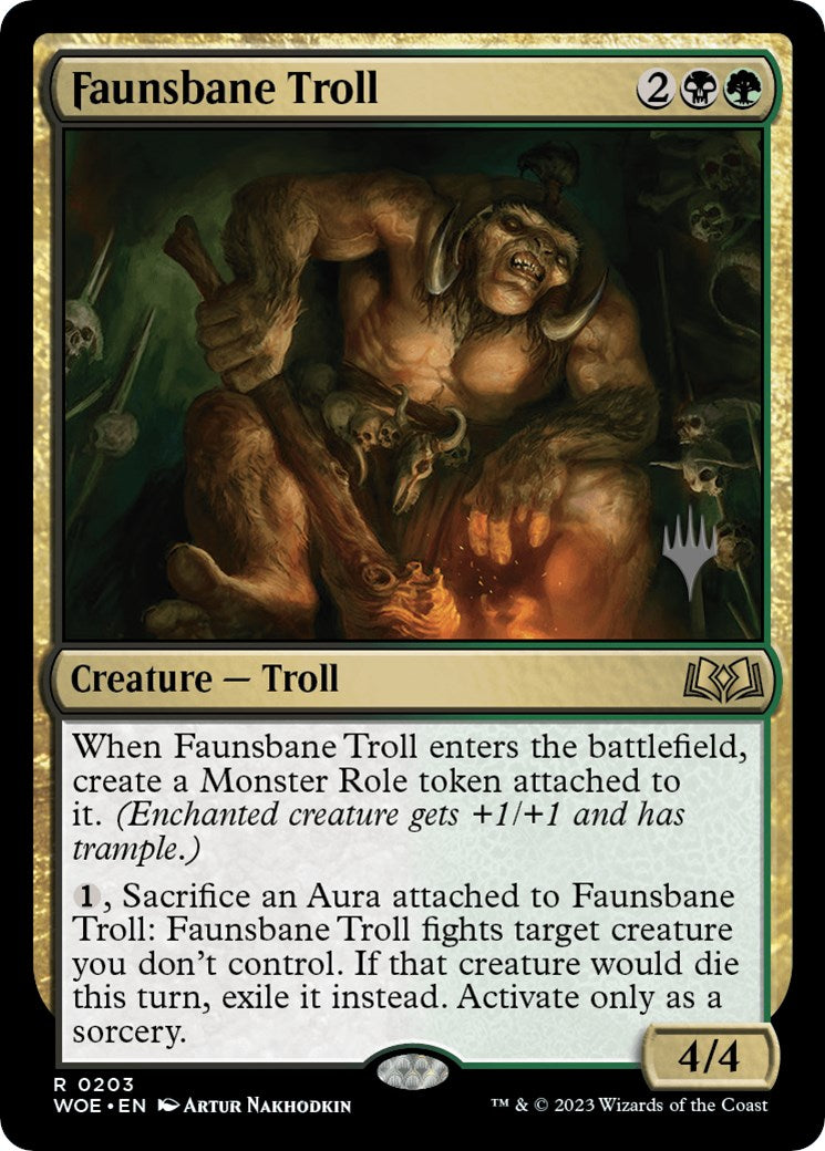 Faunsbane Troll (Promo Pack) [Wilds of Eldraine Promos] | Grognard Games