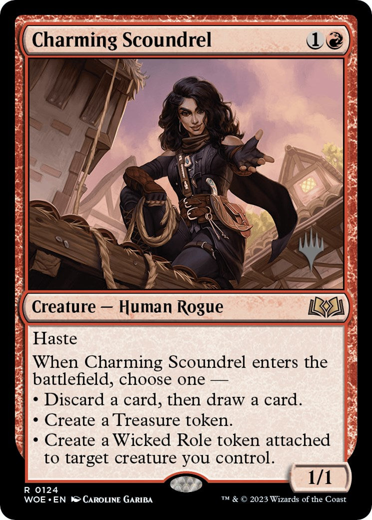 Charming Scoundrel (Promo Pack) [Wilds of Eldraine Promos] | Grognard Games