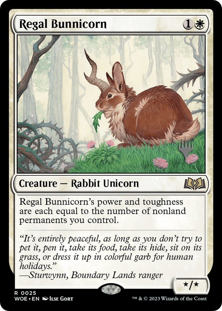 Regal Bunnicorn (Promo Pack) [Wilds of Eldraine Promos] | Grognard Games