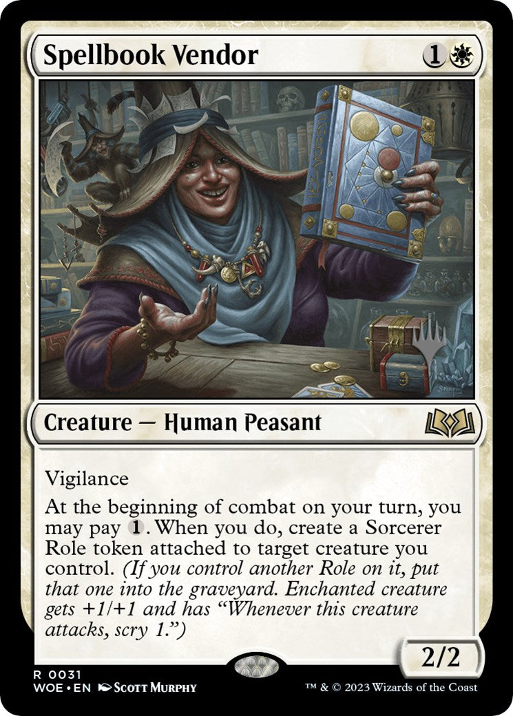 Spellbook Vendor (Promo Pack) [Wilds of Eldraine Promos] | Grognard Games