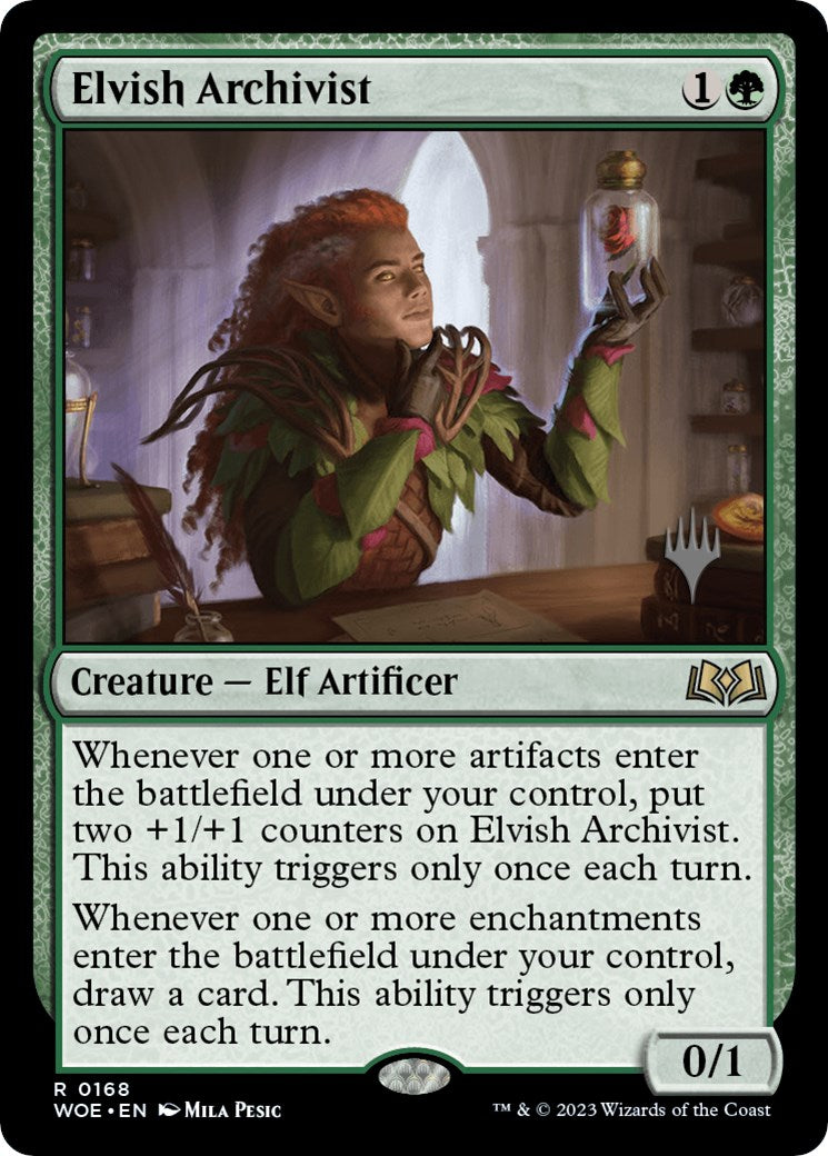 Elvish Archivist (Promo Pack) [Wilds of Eldraine Promos] | Grognard Games