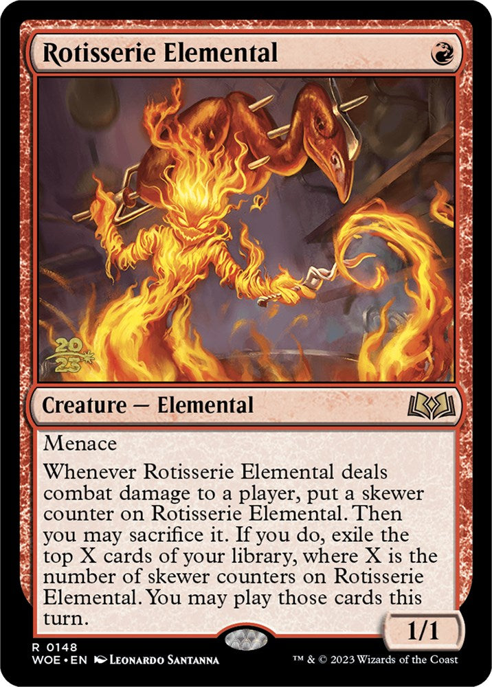 Rotisserie Elemental [Wilds of Eldraine Prerelease Promos] | Grognard Games