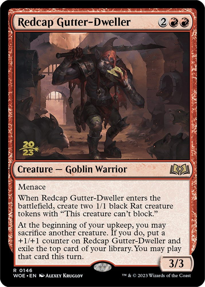 Redcap Gutter-Dweller [Wilds of Eldraine Prerelease Promos] | Grognard Games