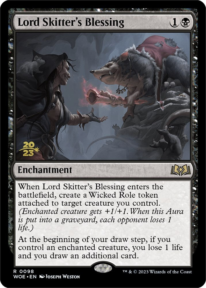 Lord Skitter's Blessing [Wilds of Eldraine Prerelease Promos] | Grognard Games