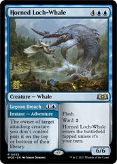 Horned Loch-Whale // Lagoon Breach [Wilds of Eldraine Prerelease Promos] | Grognard Games