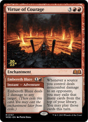 Virtue of Courage //Embereth Blaze (Promo Pack) [Wilds of Eldraine Promos] | Grognard Games