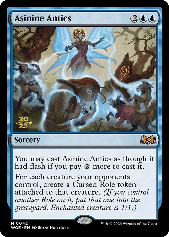 Asinine Antics [Wilds of Eldraine Prerelease Promos] | Grognard Games