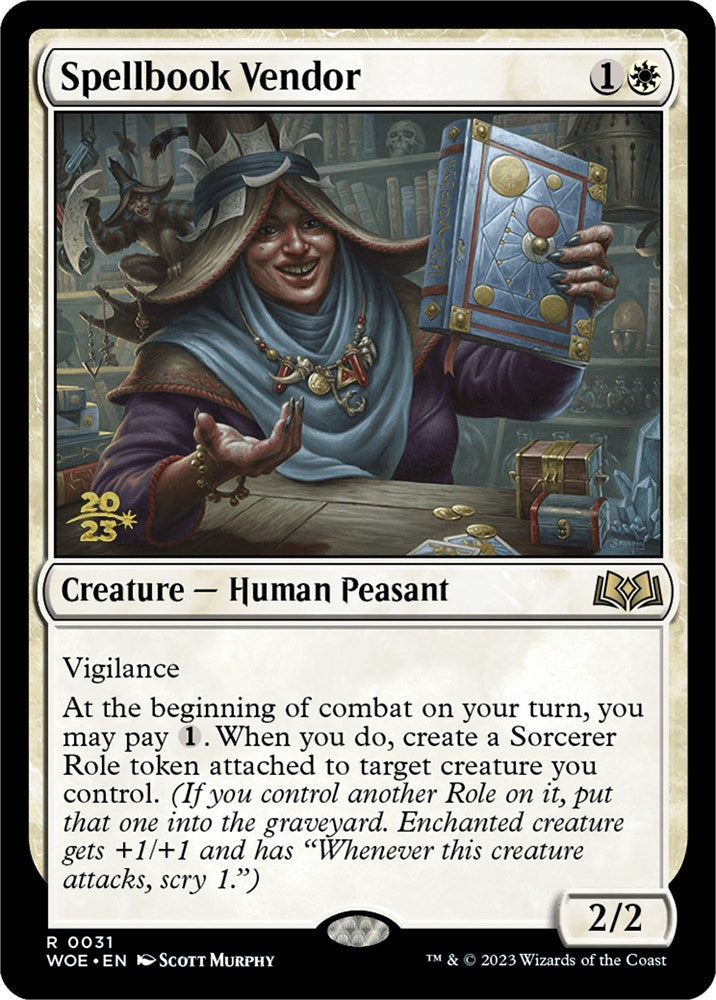 Spellbook Vendor [Wilds of Eldraine Prerelease Promos] | Grognard Games