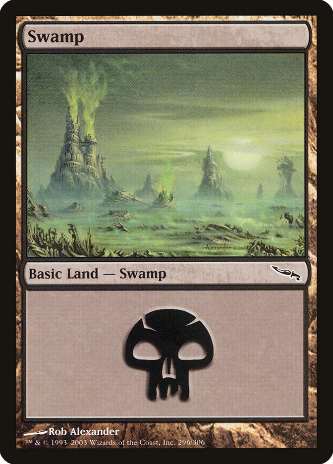 Swamp (296) [Mirrodin] | Grognard Games