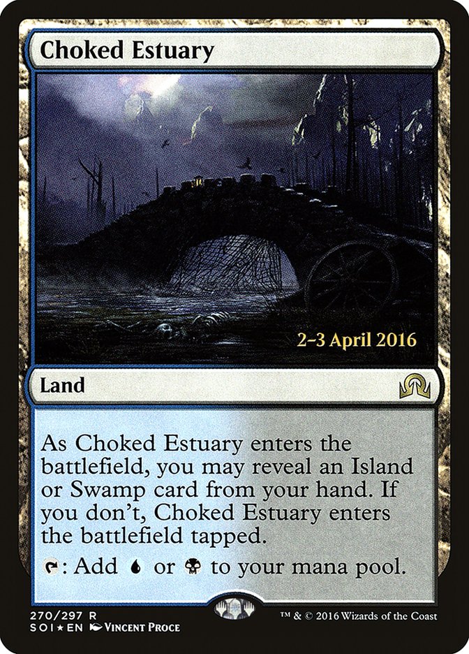 Choked Estuary [Shadows over Innistrad Prerelease Promos] | Grognard Games