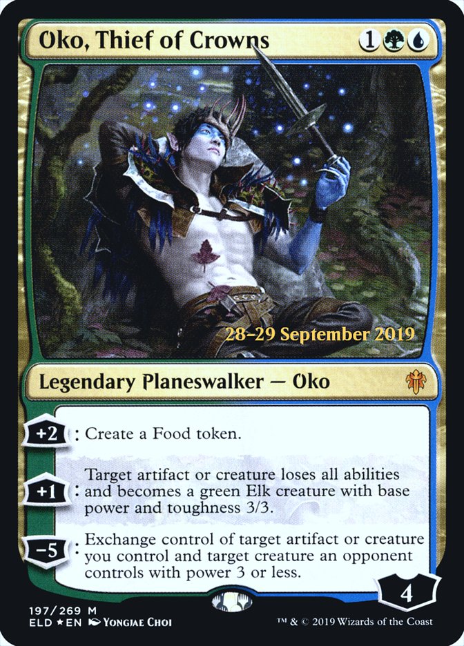 Oko, Thief of Crowns  [Throne of Eldraine Prerelease Promos] | Grognard Games