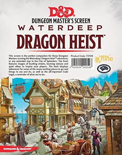 Gale Force Nine Waterdeep Dragon Heist - DM Screen, | Grognard Games