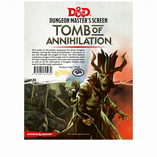 Gale Force Nine Dungeons & Dragons - "Tomb of Annihilation" DM Screen, | Grognard Games