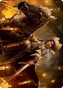 Seasoned Cathar Art Card (Gold-Stamped Signature) [Innistrad: Midnight Hunt Art Series] | Grognard Games