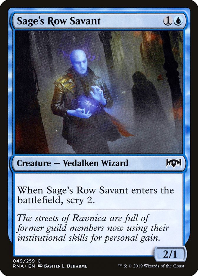 Sage's Row Savant [Ravnica Allegiance] | Grognard Games