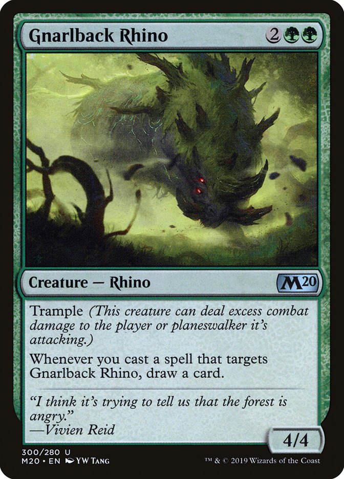 Gnarlback Rhino [Core Set 2020] | Grognard Games