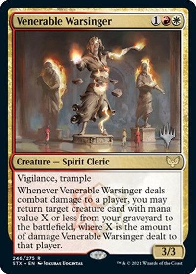 Venerable Warsinger (Promo Pack) [Strixhaven: School of Mages Promos] | Grognard Games