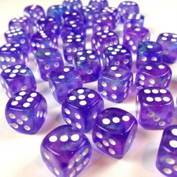 CHX27977 Borealis Purple/White 36 D6 set | Grognard Games