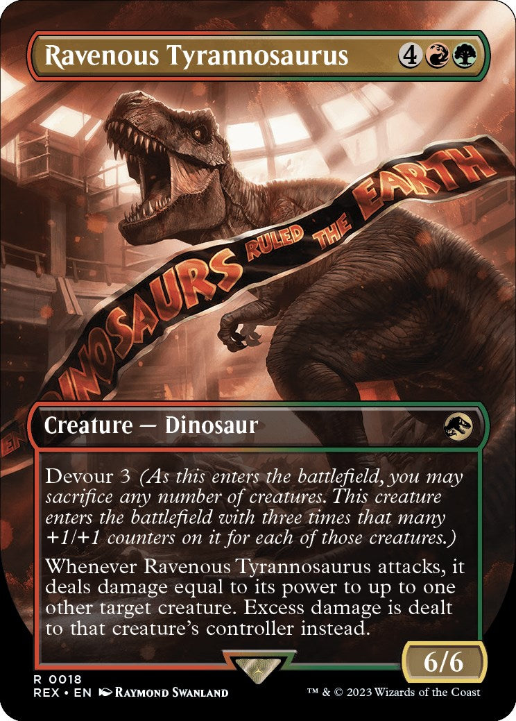 Ravenous Tyrannosaurus (Borderless) [Jurassic World Collection] | Grognard Games