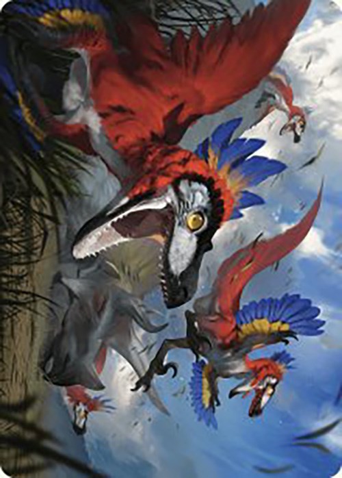 Wrathful Raptors Art Card [The Lost Caverns of Ixalan Art Series] | Grognard Games