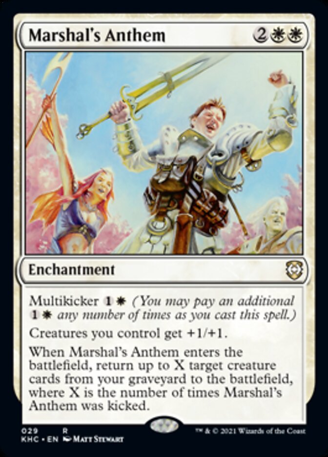 Marshal's Anthem [Kaldheim Commander] | Grognard Games