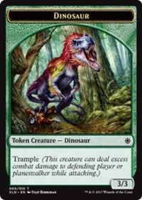 Dinosaur // Treasure (009) Double-sided Token [Ixalan Tokens] | Grognard Games