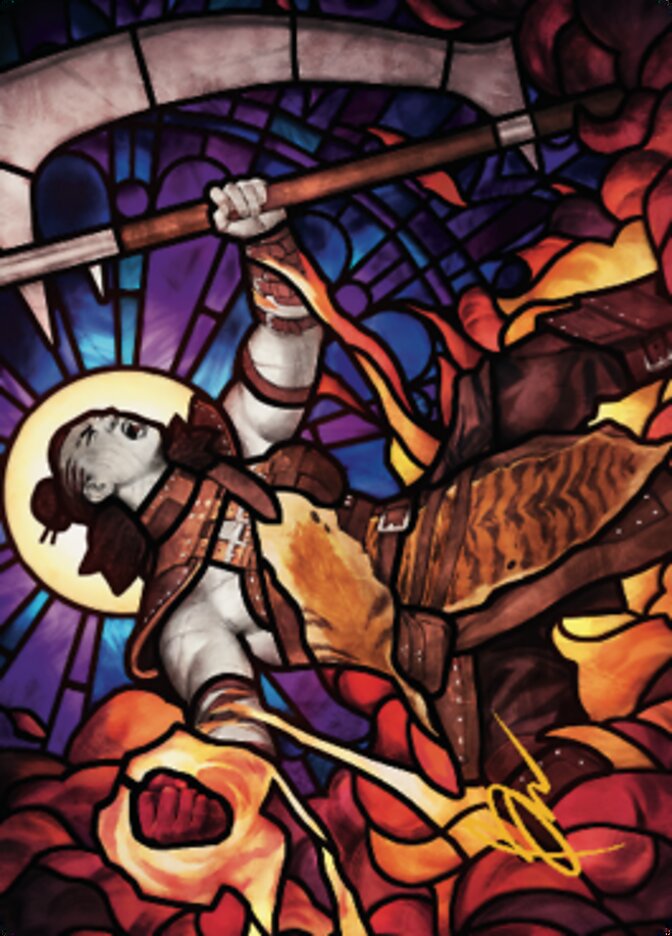 Garna, Bloodfist of Keld Art Card (Gold-Stamped Signature) [Dominaria United Art Series] | Grognard Games