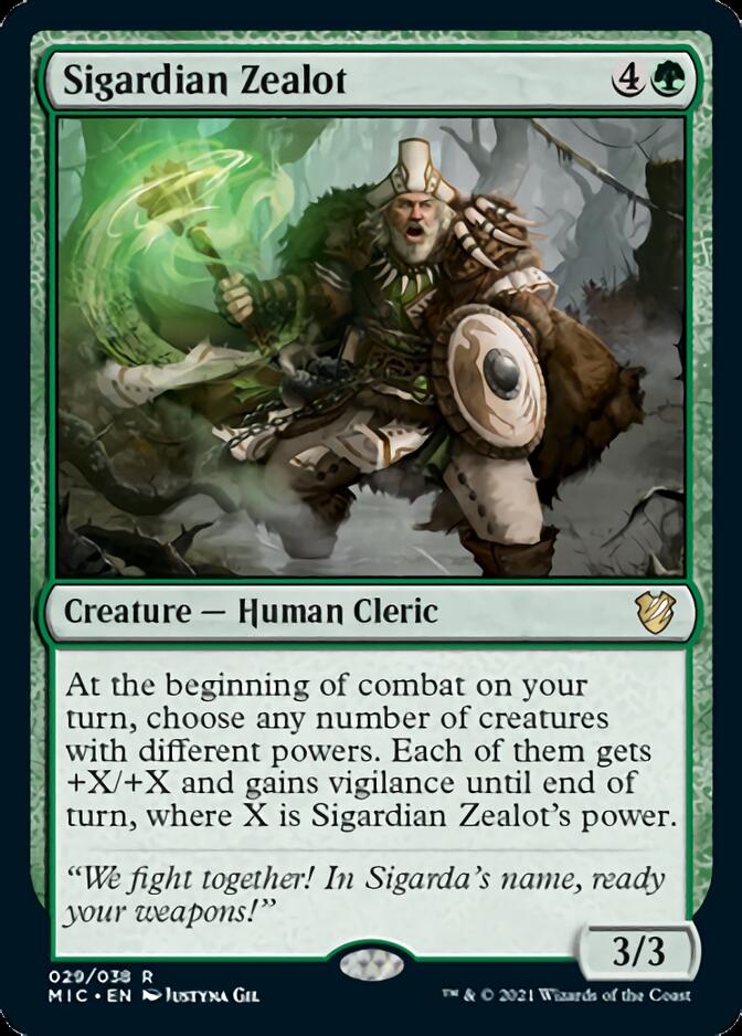 Sigardian Zealot [Innistrad: Midnight Hunt Commander] | Grognard Games