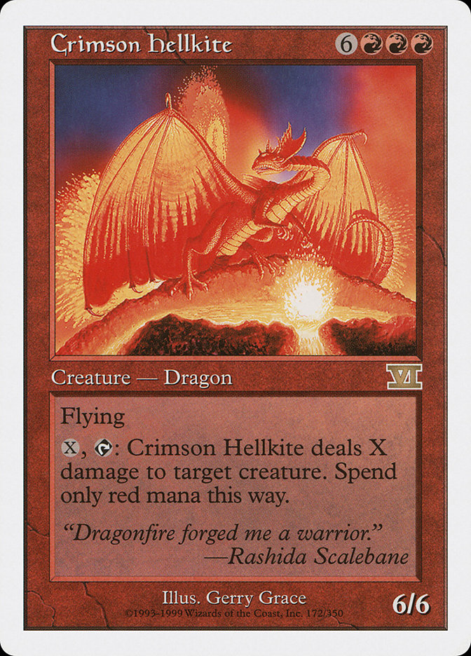 Crimson Hellkite [Classic Sixth Edition] | Grognard Games