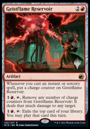 Geistflame Reservoir (Promo Pack) [Innistrad: Midnight Hunt Promos] | Grognard Games