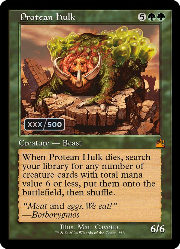 Protean Hulk (Retro) (Serialized) [Ravnica Remastered] | Grognard Games