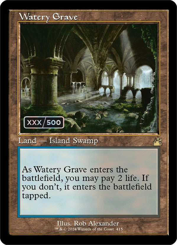 Watery Grave (Retro) (Serialized) [Ravnica Remastered] | Grognard Games