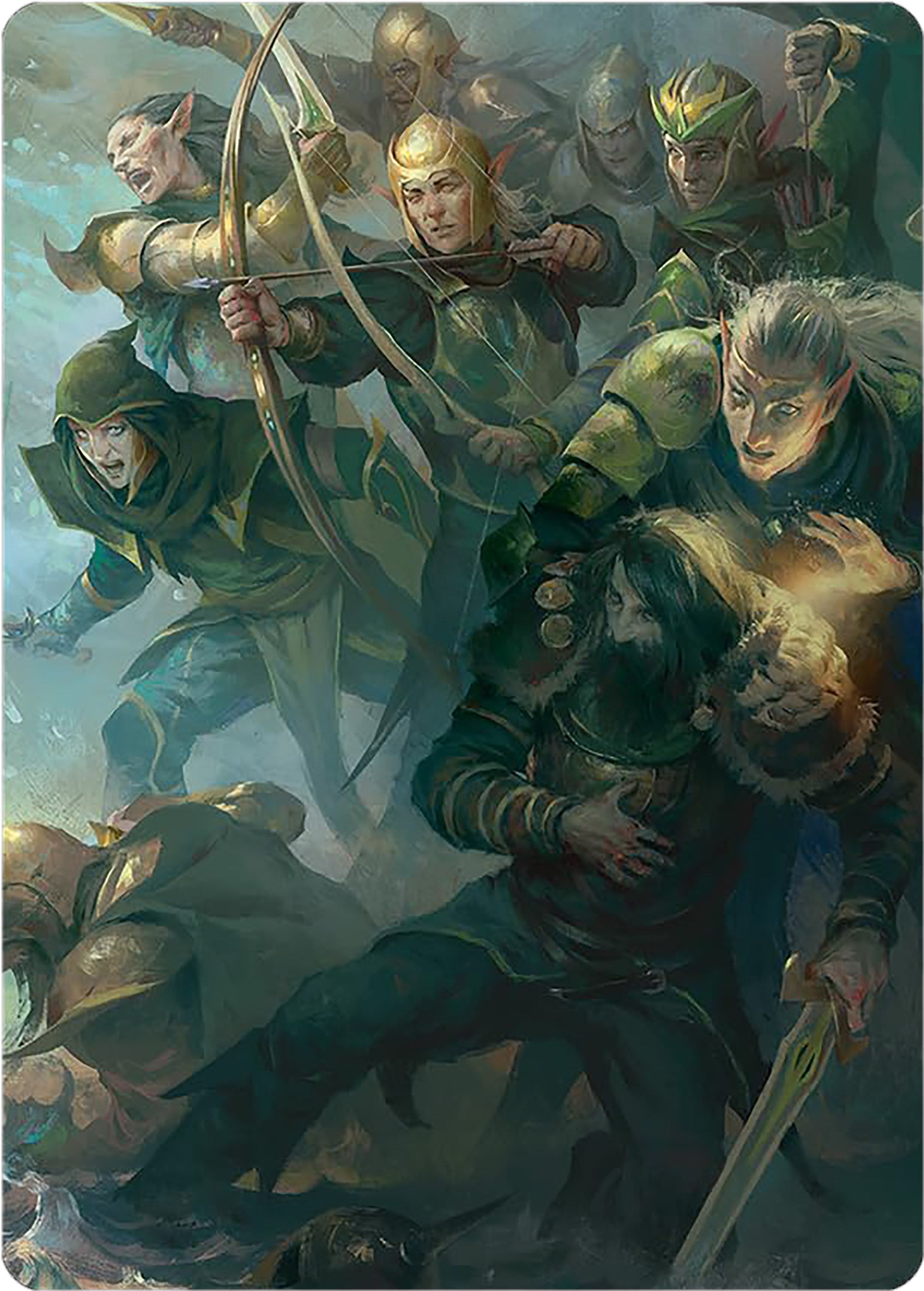 Galadhrim Brigade Art Card [The Lord of the Rings: Tales of Middle-earth Art Series] | Grognard Games