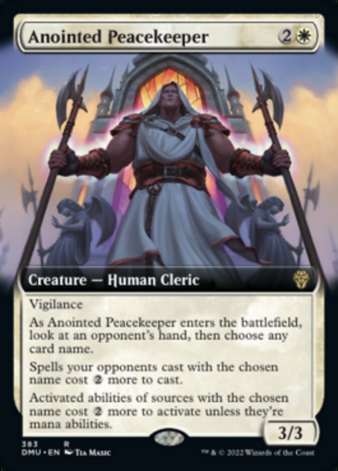 Anointed Peacekeeper (Extended Art) [Dominaria United] | Grognard Games