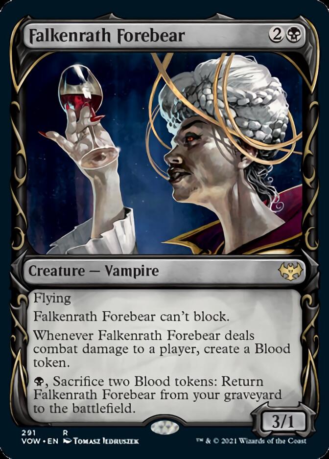 Falkenrath Forebear (Showcase Fang Frame) [Innistrad: Crimson Vow] | Grognard Games