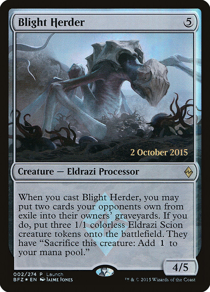 Blight Herder (Launch) [Battle for Zendikar Promos] | Grognard Games