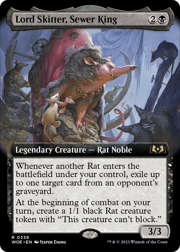 Lord Skitter, Sewer King (Extended Art) [Wilds of Eldraine] | Grognard Games