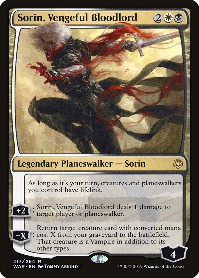 Sorin, Vengeful Bloodlord [War of the Spark] | Grognard Games